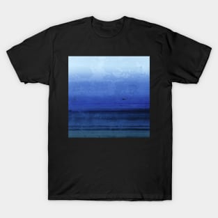 Seawall - Blue distressed abstract T-Shirt